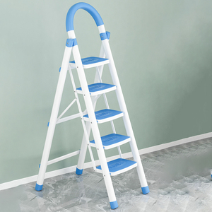 Hiện đại di động sắt nhà bếp U loại thép gấp thang 3/4/5/6 bước cho cầu thang & kho sử dụng - Product Image 2