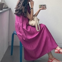 Robe décontractée pour femme personnalisée vêtements pour femmes robes élégantes en lin pour femmes