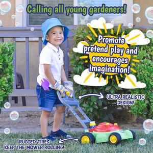 Bubble-N-Go Deluxe <strong>Toy</strong> Bubble <strong>Lawn</strong> <strong>Mower</strong> with 4 oz Bubble Solution, No Batteries Required - Product Image 3