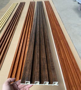 Hiện đại hạt gỗ <span class=keywords><strong>WPC</strong></span> PVC nhựa tường ốp không thấm nước trang trí nội thất Bảng điều khiển cho khách sạn biệt thự căn hộ phòng tập thể dục - Product Image 5