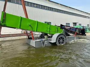KEDA Automatic Aquatic Weed Reaper /Water Hyacinth Mowing Vessel Boat Aquatic Weed Harvester