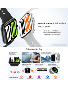 Smartwatch <span class=keywords><strong>Honor</strong></span> Choice Watch 2Pro, Disponibile per Uomini e Donne; Display AMOLED da 1,85 Pollici, Resistenza all'Acqua fino a 5ATM - Product Image 2