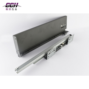 Deslizador de cajón fino <span class=keywords><strong>para</strong></span> armario de cocina, caja de cierre suave, <span class=keywords><strong>muebles</strong></span> de corredor, Riel de vidrio <span class=keywords><strong>para</strong></span> barandilla de armario de cocina - Product Image 3