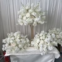 Boule de fleur blanche de haute qualité IFG 55cm pour la décoration de centre de table de mariage
