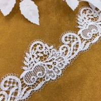 Dentelle à paillettes en polyester brillant de haute qualité, vente en gros d'usine, idéale pour les ingrédients de robes de mariée et les accessoires de bricolage