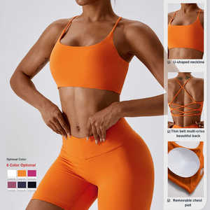 Customized Breathable and Eco-friendly Solid Plus Size Beauty Back-buckle High Waist Leg-hugging Yoga <b>Tights</b> Fitness Set - Product Image 4