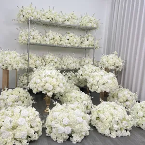 Factory Wholesale White Customize Latest Designs Flower Ball Centerpieces For Wedding Decoration For Party Event