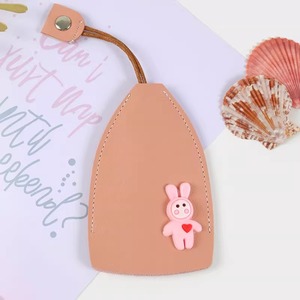 Jolie pochette pour clés de voiture, design universel en forme de lapin rose, pour femmes, usage quotidien - Product Image 3