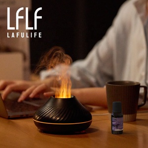 Xách tay noiseless ngọn lửa khuếch tán hương thơm khuếch tán tinh dầu khuếch tán mát sương mù ngọn lửa tạo độ ẩm 7 màu sắc LED hộ gia đình Yoga - Product Image 4