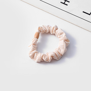 Satin Finish <b>Scrunchies</b> Solid Color Fabric Hair Ties For Women Daily Use - Product Image 4
