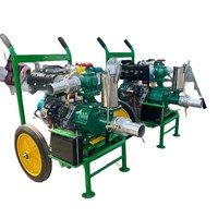 Bomba Centrífuga de Aleación de Aluminio de Alta Presión Diésel con Carro para Riego Agrícola, Uso Industrial, Huertos y Prevención de Inundaciones OEM
