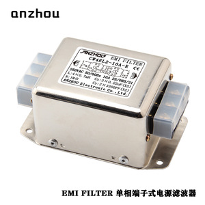 Filtro de Potencia EMI Anzhou CW4EL2-10A-R Monofásico, Bloque de Terminales 250VAC 10A, Modo Común - Product Image 1