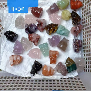 Figuras de Caballos de Cristal de 35mm al por Mayor, Cristales Curativos de Animales, Tallados Artesanales, Mezcla de Colores Naturales, para Regalo - Product Image 2