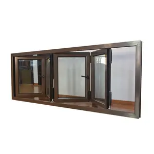 Grosir jendela lipat aluminium VERCHA, jendela lipat aluminium kedap suara kustom, produsen jendela lipat aluminium