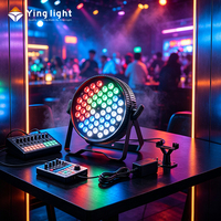 Lumière LED plate et mince 54x3w RGB 3 en 1, lumière LED 54*3w DMX, lumière LED 54 pour DJ, discothèque, fête