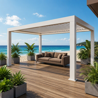 Pergola Bioclimatique Moderne en Aluminium à Lames Orientables et Gazebo de Jardin 2025 – Grande Vente, Tailles Personnalisables