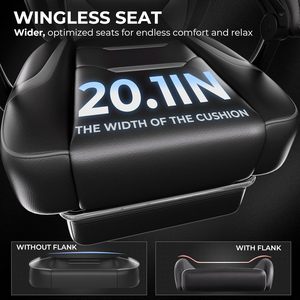 AJUNION-Chaise de Gaming Ergonomique avec Repose-Pieds, Appui-Tête Réglable, Support Lombaire, 90-155 ° - Product Image 3