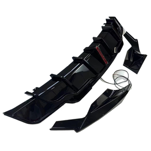 Phụ tùng ô tô Tesla <span class=keywords><strong>Model</strong></span> <span class=keywords><strong>3</strong></span> 2019-2022, chất liệu nhựa, màu đen bóng, bộ khuếch tán sau kèm đèn LED, bán buôn từ nhà máy - Product Image 1