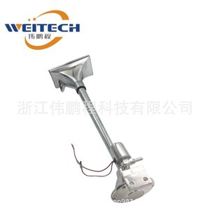 Klaxon électrique Weitech 12V en aluminium, tube unique, haute fréquence, pour modification de véhicule - Product Image 3
