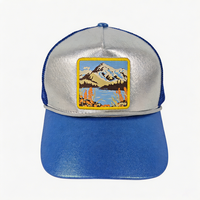 Topi Trucker 5 Panel Kualitas Premium Bordir Logo Custom Gaya Print Pria Snapback Mesh Foam Dengan Logo Custom