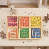 Jeu de société familial en bois Montessori très populaire pour enfants, jouet éducatif interactif pour le développement de la pensée logique