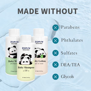 ชุดเดินทางอาบน้ําเด็ก <span class=keywords><strong>Essentlals</strong></span> ฉลากส่วนตัว 95 มล. * 3 มีโลชั่นบํารุงผิวแชมพูล้างร่างกายขนาดเดินทาง - Product Image 3