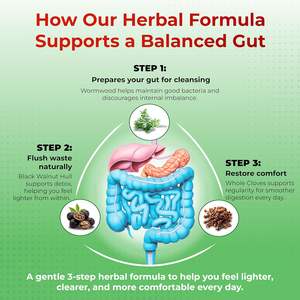 All-in-1 Absinto Noz Preta Cravo Inteiro Cápsulas com Gengibre Cardo Mariano Açafrão Suplemento Pimenta Preta Suporta Fígado - Product Image 4