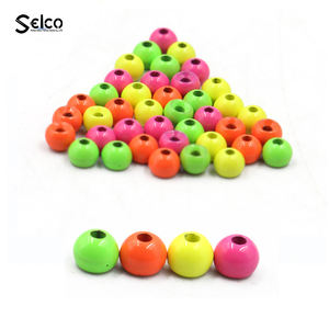 Cuentas de <span class=keywords><strong>tungsteno</strong></span> para pesca, accesorio para atar moscas, peces, ninfa, color negro, rojo, rosa, amarillo, verde, naranja - Product Image 3