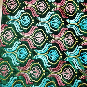 Nuevo Diseño 21104, Tela de Terciopelo Bordada de Marruecos, Tela para Sofás y Cojines, A+B, Buena Venta - Product Image 1