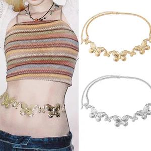 High-End anlamda niş tüm maç seksi bel takı kelebek bel zinciri kadınlar için sıcak kız dekoratif vücut zinciri Metal kemerler - Product Image 2