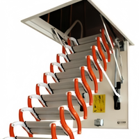 Escalier électrique invisible, échelle de grenier escamotable entièrement automatique pour maison et villa