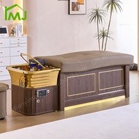 Table de Massage thaïlandaise Cabine de rangement Chaise de lavage des cheveux Lit à shampoing Salon Évier Tête Spa Lits