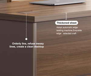 Bàn làm việc giám đốc cao cấp sang trọng, bàn làm việc văn phòng kết hợp, nội thất bàn làm việc giám đốc cao cấp bằng gỗ, nội thất văn phòng giám đốc cao cấp - Product Image 4