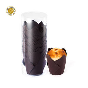 OOLIMA Multicolor papel <span class=keywords><strong>tulip</strong></span>án <span class=keywords><strong>Muffin</strong></span> tazas para fiesta, boda, cumpleaños personalización tamaño <span class=keywords><strong>tulip</strong></span>án Cupcake Liners - Product Image 2