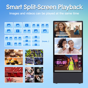 USA kho 43 inch di động di chuyển Pin điện thông minh ngoài trời LCD Poster kỹ thuật số biển hiển thị kiosk - Product Image 3