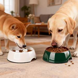 Ensemble de gamelles pour chien Super Dog, mangeoire lente, antidérapante, étanche IPX8, mélamine et acier inoxydable, pour chiens de petite et moyenne taille - Product Image 2