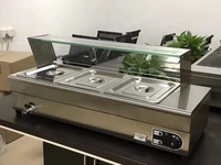 Buffet Fast Food Restaurant comptoir Bain Marie utilisé chauffe-aliments Offre Spéciale
