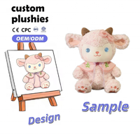 Peluche Mouton Crème Kawaii Décoration Florale – Poupée en Peluche Ultra Douce et Moelleuse, Compagnon de Confort, Cadeau Parfait pour Enfants