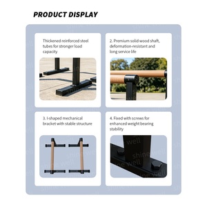 Barras <span class=keywords><strong>Paralelas</strong></span> Portátiles de Calidad Comercial a Precio Económico para Flexiones y <span class=keywords><strong>Calistenia</strong></span>, para Uso en Gimnasios Domésticos - Product Image 4