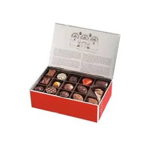 Embalagem de alimentos de cartão de design de fonte, caixa barata de chocolate para doces e lua