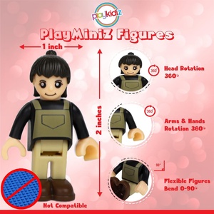 Custom 28pcs 2 Inch Construction Worker Figurines 12 Toy Action Figures Accessories for Kids 3+ New Model Pretend Play Toys - Product Image 2