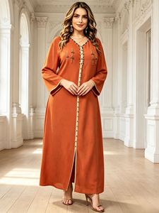 Collezione Estiva: Abito Lungo da Donna con Collo Tondo - Non esitate a chiedere, <span class=keywords><strong>siamo</strong></span> qui per aiutarvi per l'Eid e l'uso quotidiano - Product Image 4