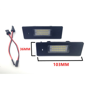 Lumière de <span class=keywords><strong>plaque</strong></span> d'<span class=keywords><strong>immatriculation</strong></span> de voiture blanche, accessoire sans erreur, pour <span class=keywords><strong>BMW</strong></span> série <span class=keywords><strong>1</strong></span> E87N E85 Z4 E86 6 E63 E64, 12V 24SMD, pièces - Product Image 2