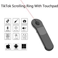 Mouse Inalámbrico 5 en 1, Presentador, Puntero Láser, Control Remoto para TikTok, Pasador de Páginas, Mouse para iPhone, Android y Laptop