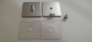 Penjepit kaca Pancuran kuningan C001BR50 braket kaca tempa solid atau glip perangkat keras pintu pancuran - Product Image 4