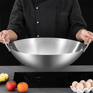 <span class=keywords><strong>Wok</strong></span> Chino Reforzado de 30cm, 34cm, 38cm, con Doble Asa y Fondo Redondo, para Cocina de Gas - Product Image 4