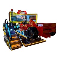 Machine d'arcade de course à trois écrans Yuto à monnayeur, simulateur de course commercial, prix d'usine, version anglaise, vente chaude
