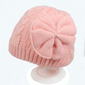 Gorros para Recién Nacidos con Lazo Bonito, Gorro de Punto Cálido para Invierno, Gorros para Bebés Niños y Niñas de 0 a 6 Meses, Regalo - Product Image 4