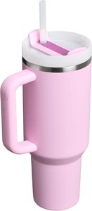 Custom Travel 40 oz Vacuum Insulated Stainless Steel Tumbler with Handle and for Gift Cup - Product Image 2