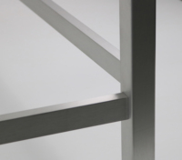 Table basse moderne haut de gamme en aluminium, style nordique, avec cadre de forme spéciale, pour la décoration de la maison